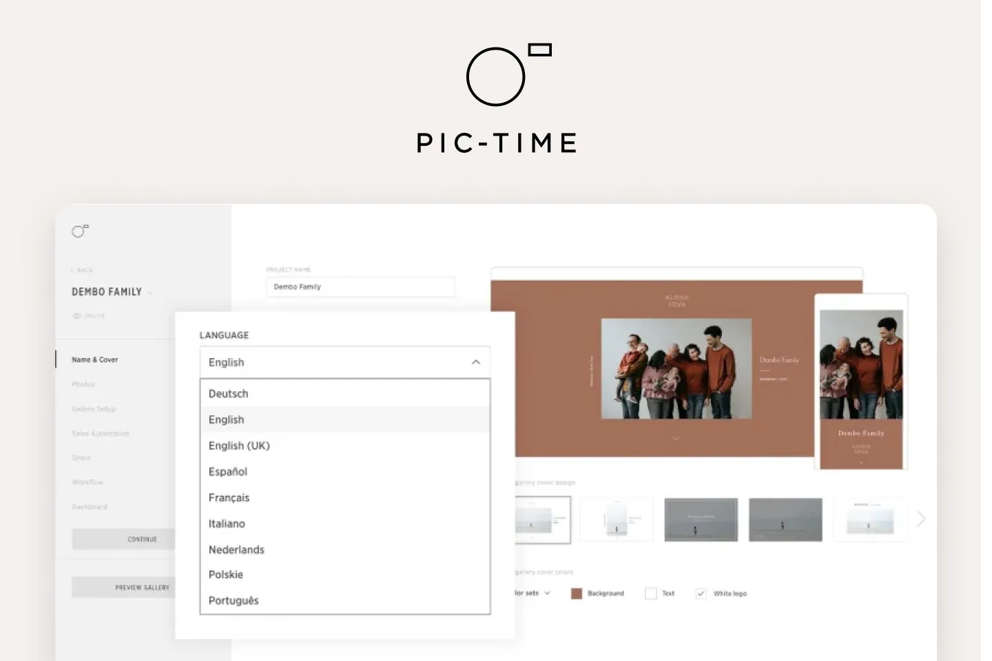 Pic-Time product visual